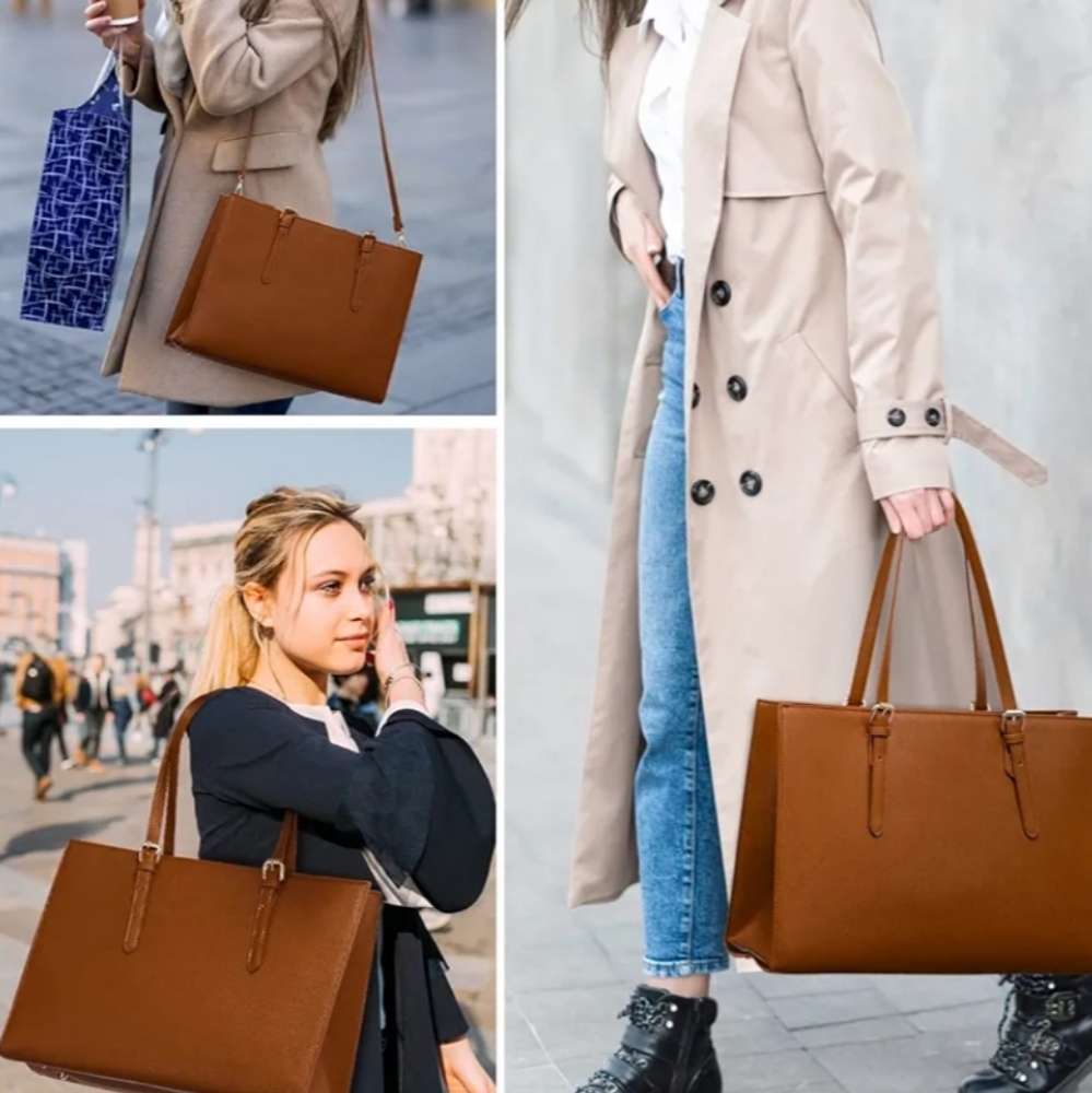 LOVEVOOK Brown Laptop Bag - Picture 11 of 14